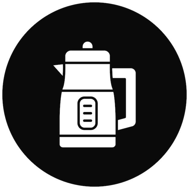 Imagen vectorial del icono de la tetera Se puede usar para artículos para el hogar