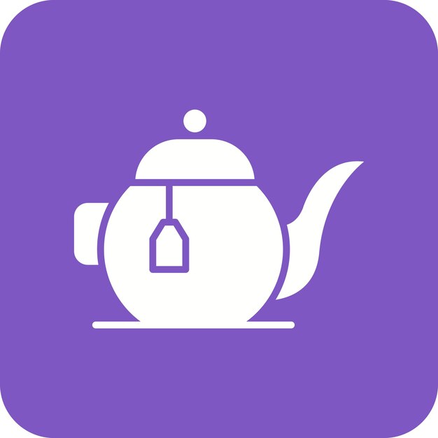 Imagen vectorial del icono de la tetera Se puede usar para Spa