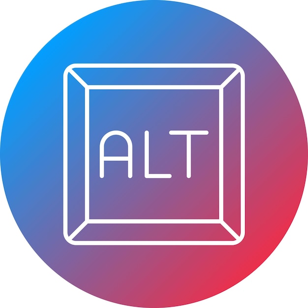 Imagen vectorial de icono de texto alternativo Puede utilizarse para el marketing en Internet