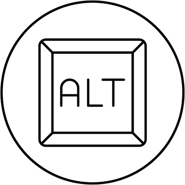 Imagen vectorial de icono de texto alternativo Puede utilizarse para el marketing en Internet