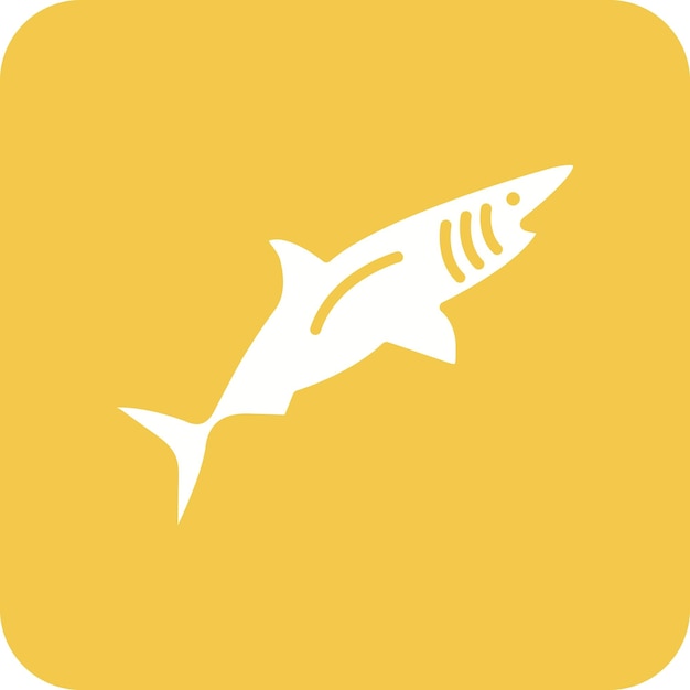 Imagen vectorial de icono de tiburón Se puede usar para Pirate