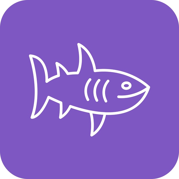 Imagen vectorial del icono del tiburón Se puede usar para Viajes