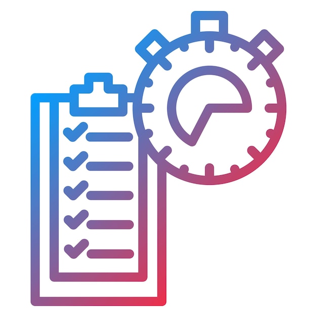 Imagen vectorial del ícono de tiempo y movimiento de estudio Se puede utilizar para la gestión de operaciones