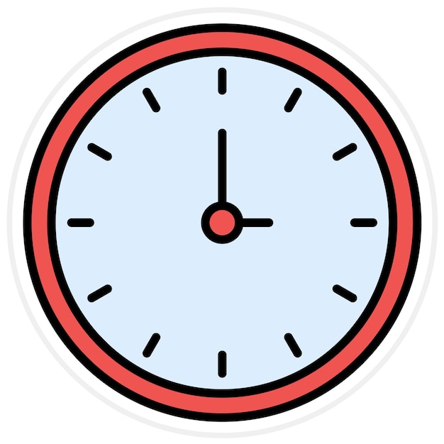 Imagen vectorial del icono de tiempo Se puede usar para el fútbol