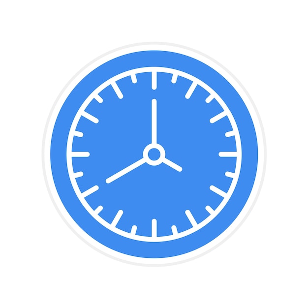 Imagen vectorial del icono de tiempo Se puede utilizar para la gestión de proyectos
