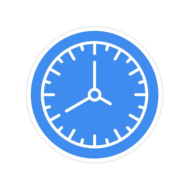 Vector imagen vectorial del icono de tiempo se puede utilizar para la gestión de proyectos