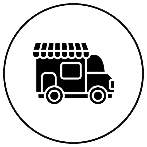 Imagen vectorial del icono de la tienda de entrega Se puede utilizar para tiendas y tiendas