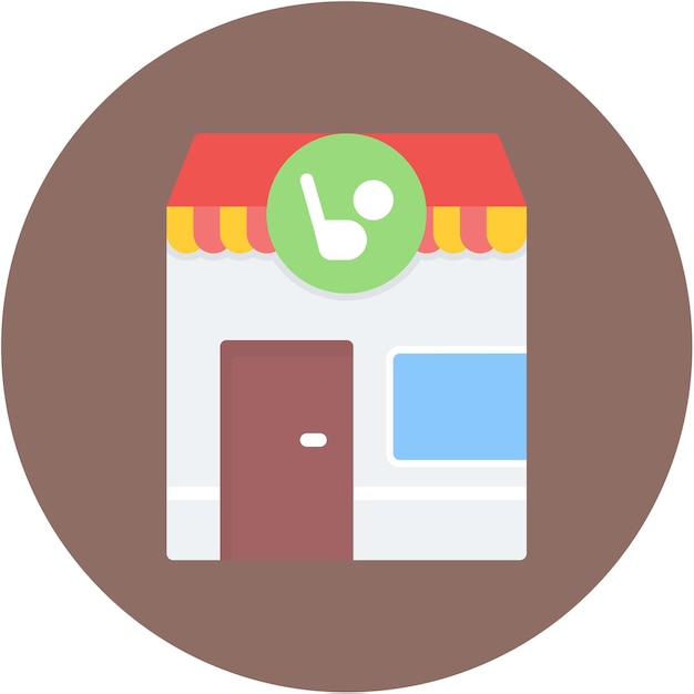 Imagen vectorial del icono de la tienda de golf Se puede usar para Golf