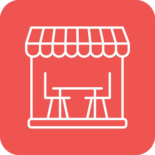 Imagen vectorial del icono de la tienda de muebles Se puede utilizar para tiendas y tiendas