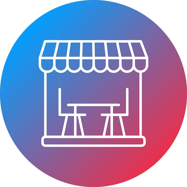 Imagen vectorial del icono de la tienda de muebles Se puede utilizar para tiendas y tiendas