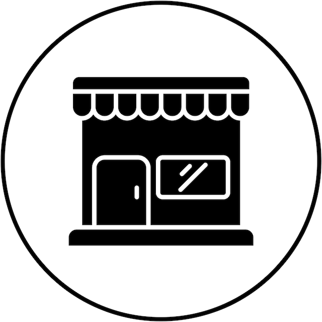 Imagen vectorial del icono de la tienda Se puede usar para Cyber Monday