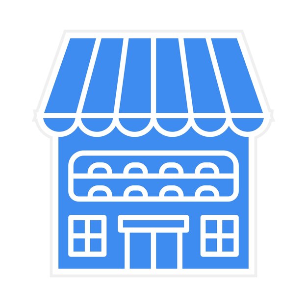 Imagen vectorial del icono de la tienda Se puede utilizar para el arranque