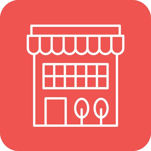 Imagen vectorial del icono de la tienda Se puede utilizar para compras y comercio electrónico