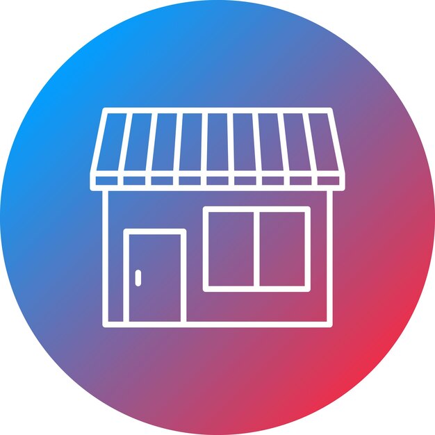 Imagen vectorial del icono de la tienda Se puede utilizar para negocios