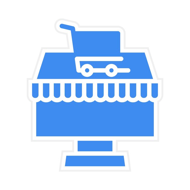 Imagen vectorial del icono de la tienda Se puede utilizar para la tienda en línea