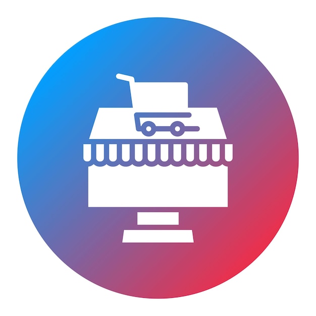 Imagen vectorial del icono de la tienda Se puede utilizar para la tienda en línea