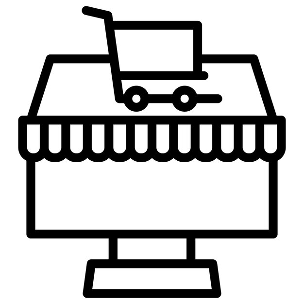 Imagen vectorial del icono de la tienda Se puede utilizar para la tienda en línea