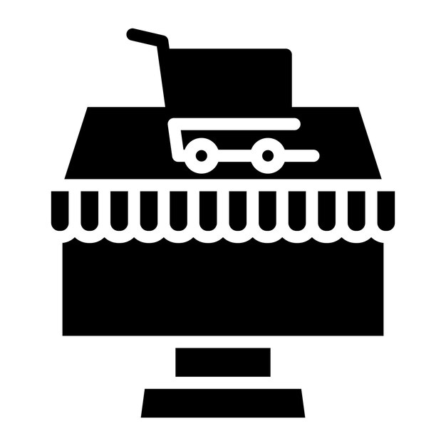 Imagen vectorial del icono de la tienda Se puede utilizar para la tienda en línea