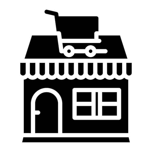 Imagen vectorial del icono de la tienda Se puede utilizar para la tienda en línea