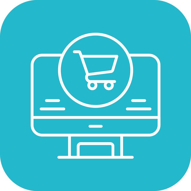 Imagen vectorial del icono de la tienda web Se puede utilizar para la tienda web