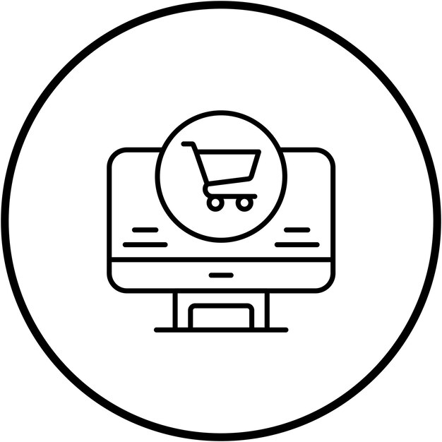 Imagen vectorial del icono de la tienda web Se puede utilizar para la tienda web