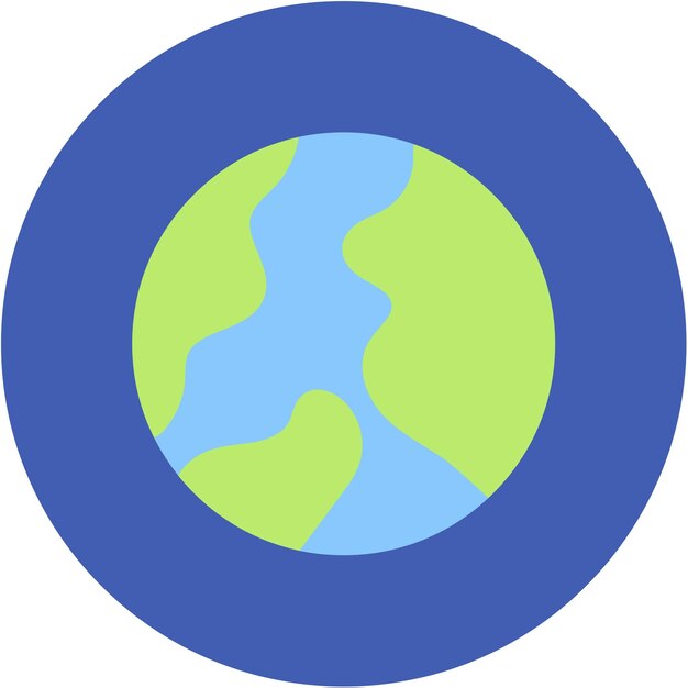 La imagen vectorial del icono de la Tierra se puede usar para el calentamiento global