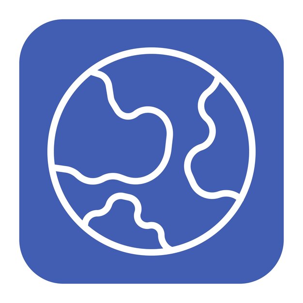 Imagen vectorial del icono de la Tierra Puede utilizarse para el Día Mundial del Medio Ambiente