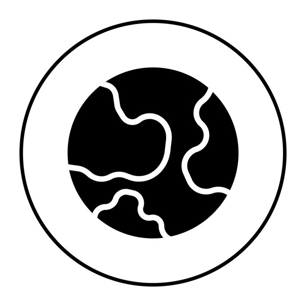 Imagen vectorial del icono de la Tierra Puede utilizarse para el Día Mundial del Medio Ambiente