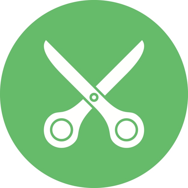 Imagen vectorial del icono de tijera Se puede utilizar para la puesta en marcha de negocios