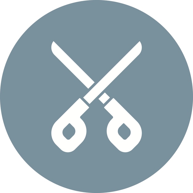 Imagen vectorial del icono de las tijeras Se puede usar para jardinería