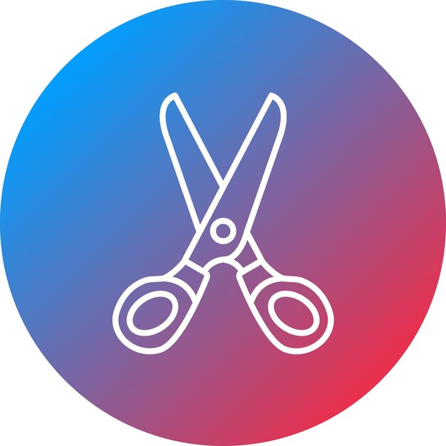 Imagen vectorial del icono de las tijeras Se puede usar para la peluquería