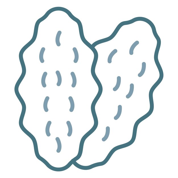 Imagen vectorial del icono del timo Se puede utilizar para la anatomía humana