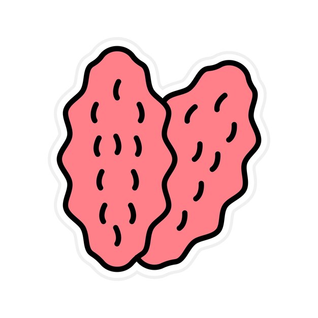 Imagen vectorial del icono del timo Se puede utilizar para la anatomía humana