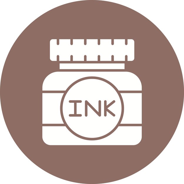 La imagen vectorial del icono de tinta se puede utilizar para la creatividad