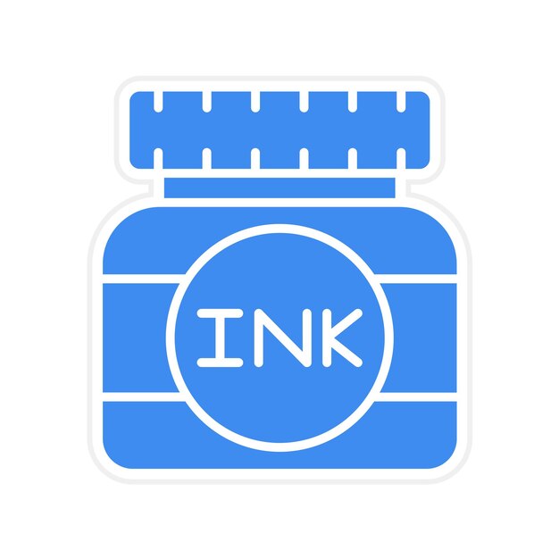 La imagen vectorial del icono de tinta se puede utilizar para la creatividad