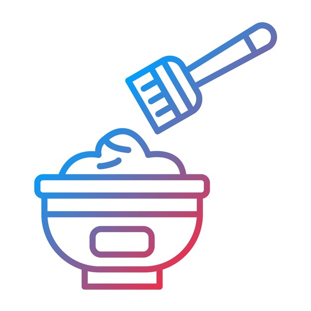 Imagen vectorial del icono del tinte para el cabello Se puede usar para la peluquería