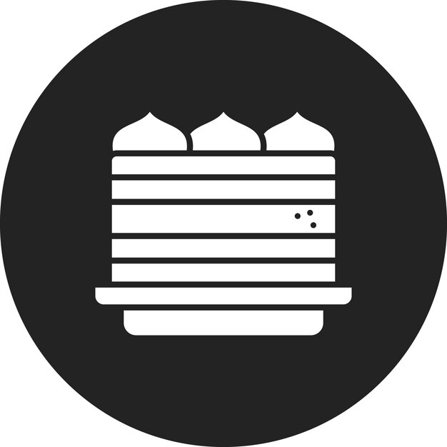 Imagen vectorial del icono de Tiramisu Se puede usar para la panadería