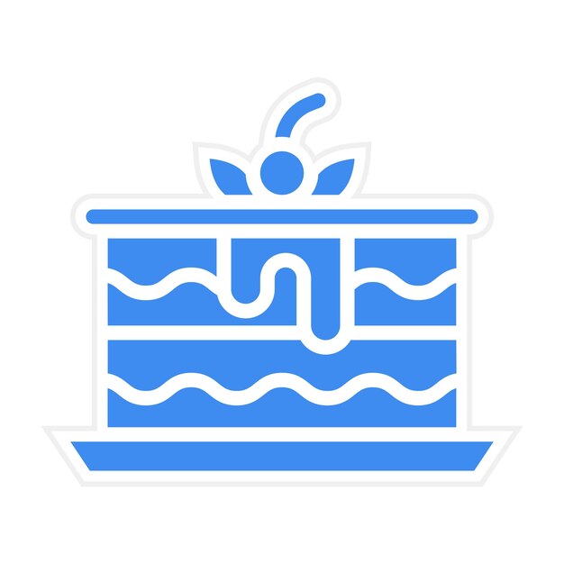 Imagen vectorial del icono de Tiramisu Puede utilizarse para Italia