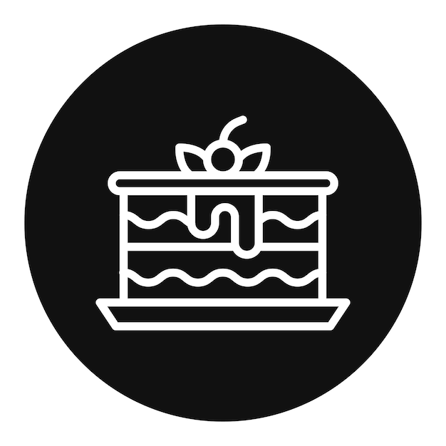 Imagen vectorial del icono de Tiramisu Puede utilizarse para Italia