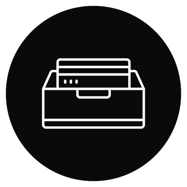 Imagen vectorial del icono del titular de la tarjeta de visita Se puede utilizar para Office