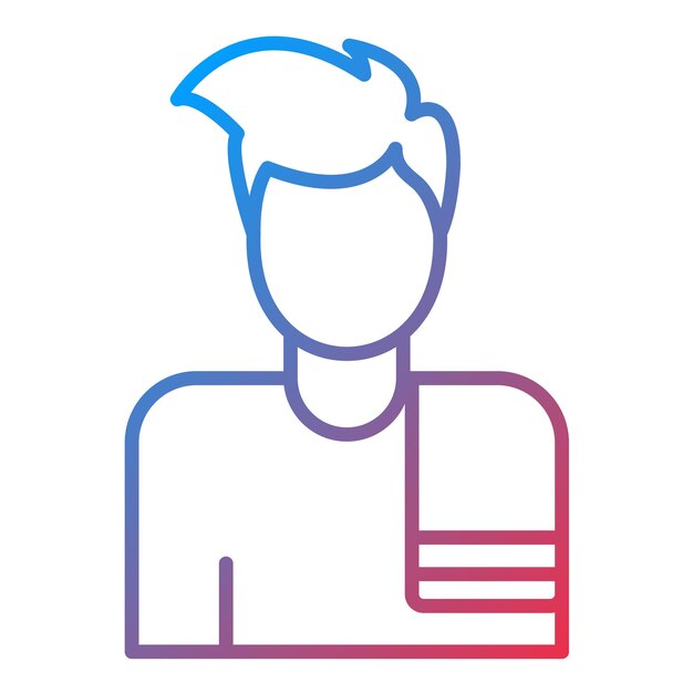 Imagen vectorial del icono de la toalla del hombre colgado Se puede usar para la limpieza de la casa