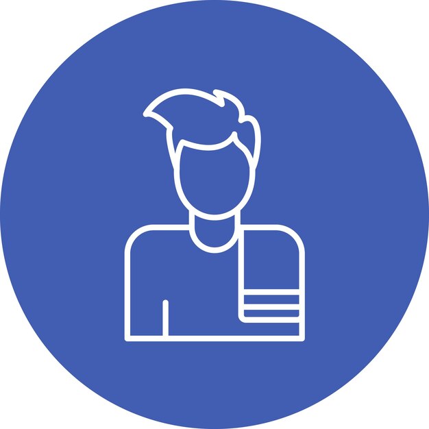 Imagen vectorial del icono de la toalla del hombre colgado Se puede usar para la limpieza de la casa