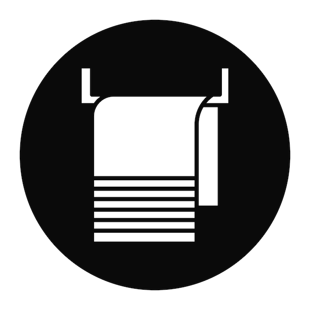 Imagen vectorial del icono de la toalla Se puede usar para el Día del Padre