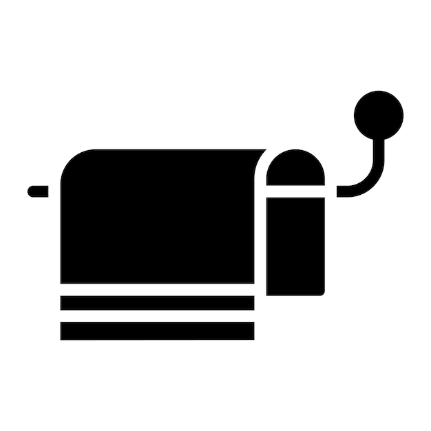Imagen vectorial del icono de la toalla Se puede usar para la lavandería