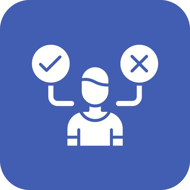 Imagen vectorial del icono de los tomadores de decisiones Se puede utilizar para las ventas