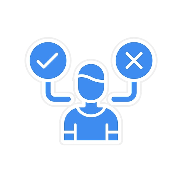 Imagen vectorial del icono de los tomadores de decisiones Se puede utilizar para las ventas