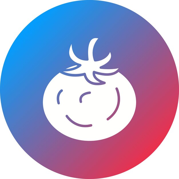 La imagen vectorial del icono del tomate se puede utilizar para el otoño