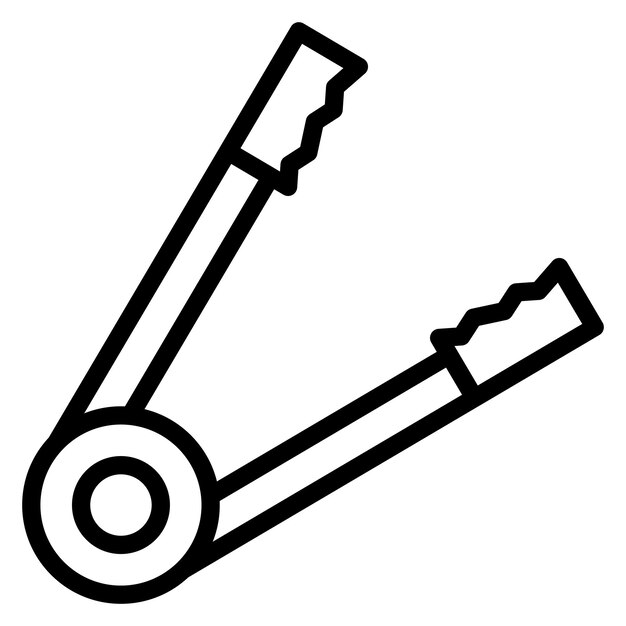 La imagen vectorial del icono de Tongs se puede utilizar para el laboratorio
