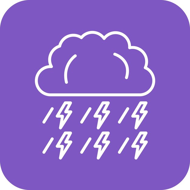 La imagen vectorial del icono de la tormenta se puede utilizar para el otoño