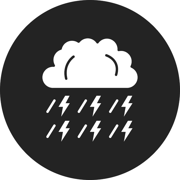 La imagen vectorial del icono de la tormenta se puede utilizar para el otoño